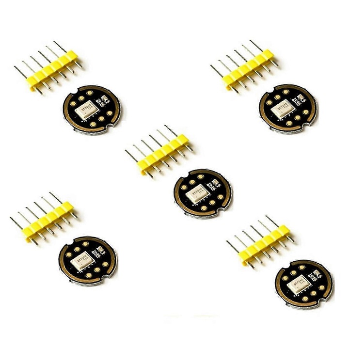 Set 5 module microfon omnidirectional INMP441, interfata digitala I2S, negru, 1.8V-3.3V