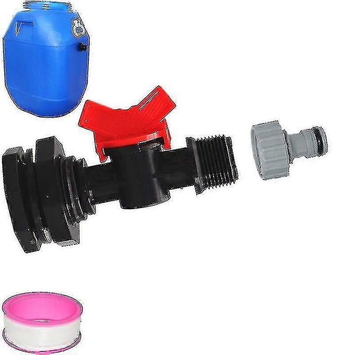 Robinet pentru irigatii, 3/4 inch, cu supapa de control, set de 1 bucata, plastic, pentru gradina