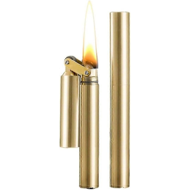 Bricheta vintage din cupru, design nunchaku, rezistent la vant, 0.05lb