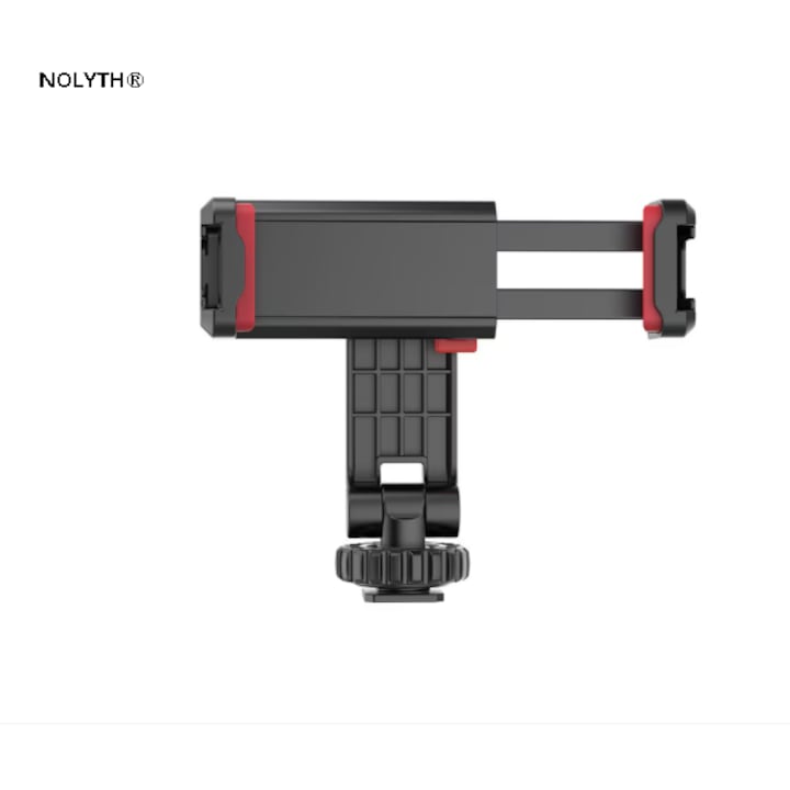 NOLYTH ST-06 Telefon Tartó, állítható, 360°-ban forgatható, fekete, 105mm