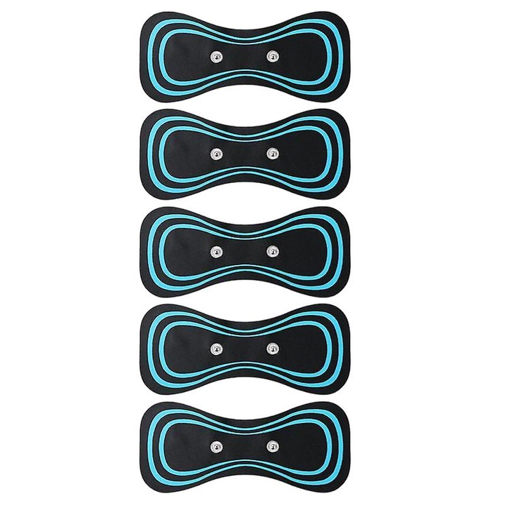 Set 5 pad-uri gel pentru masaj cervical, ABS, Albastru