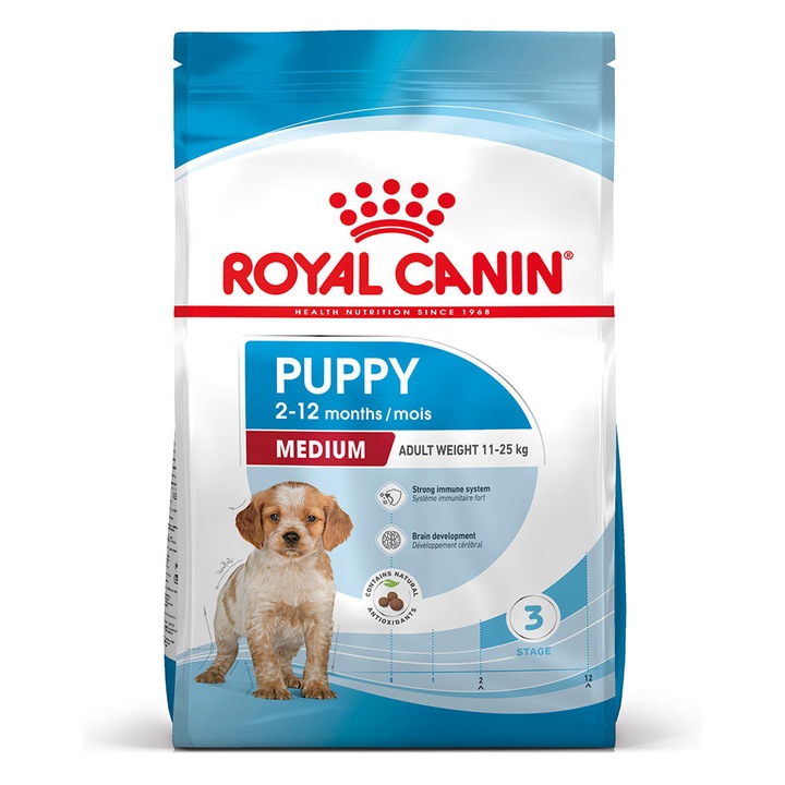 Hrana uscata pentru caini Royal Canin Medium Puppy, junior, 12kg