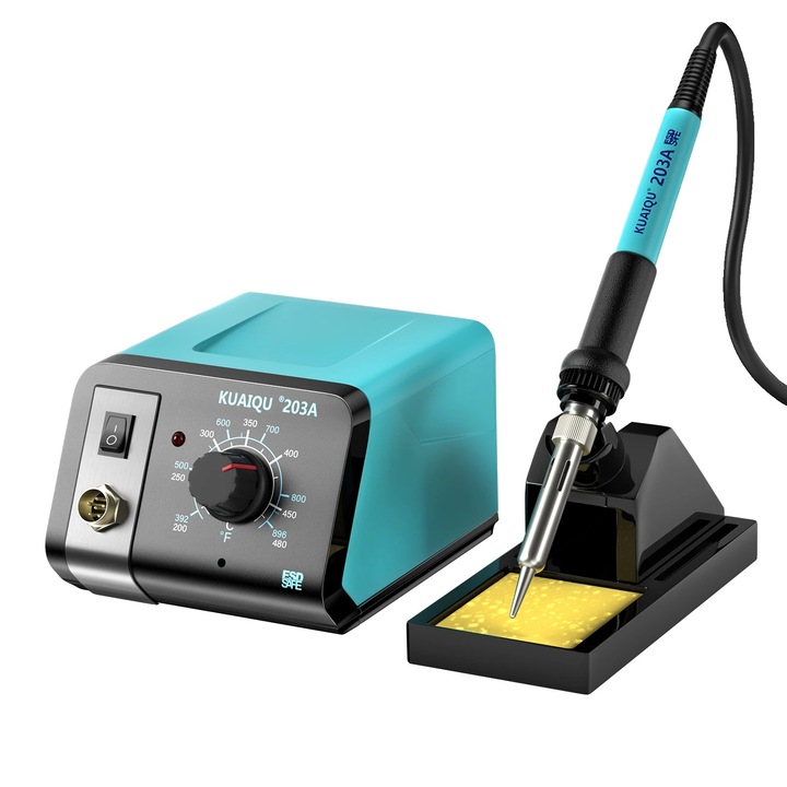 Поялна станция, 75W, регулируема температура, цифров дисплей, 110x130x80 мм, комплект