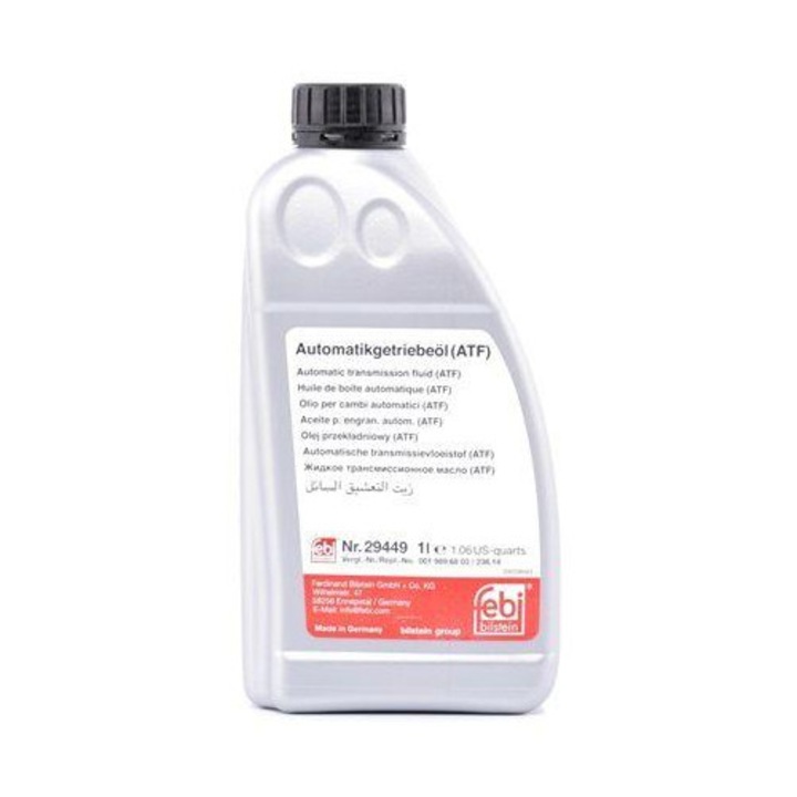 Ulei pentru Cutie de Viteze Automata FEBI BILSTEIN ATF MB14, 1 Litru, Rosu, Cod 29449