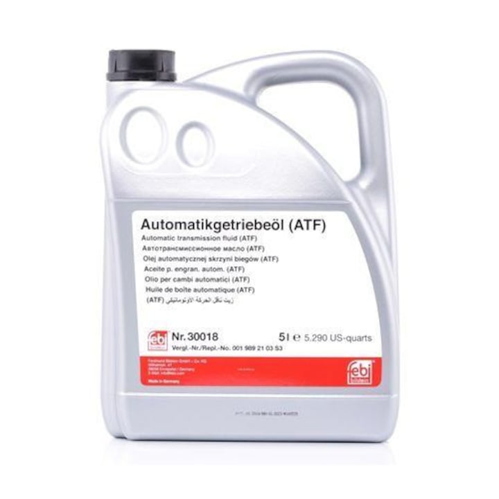 Масло за автоматична скоростна кутия FEBI BILSTEIN ATF III, 5 литра, червен цвят, код 30018