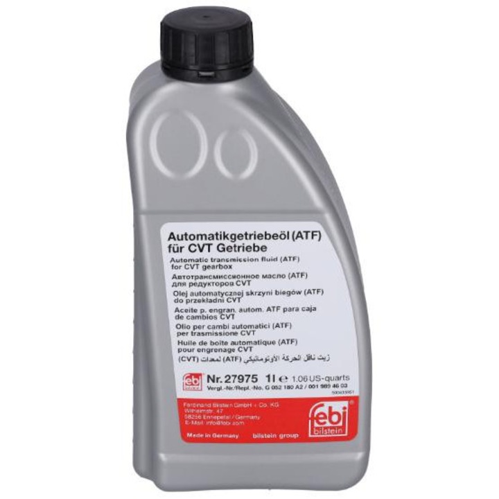 Ulei pentru transmisie automata CVT FEBI BILSTEIN ATF 27975, 1 litru, galben