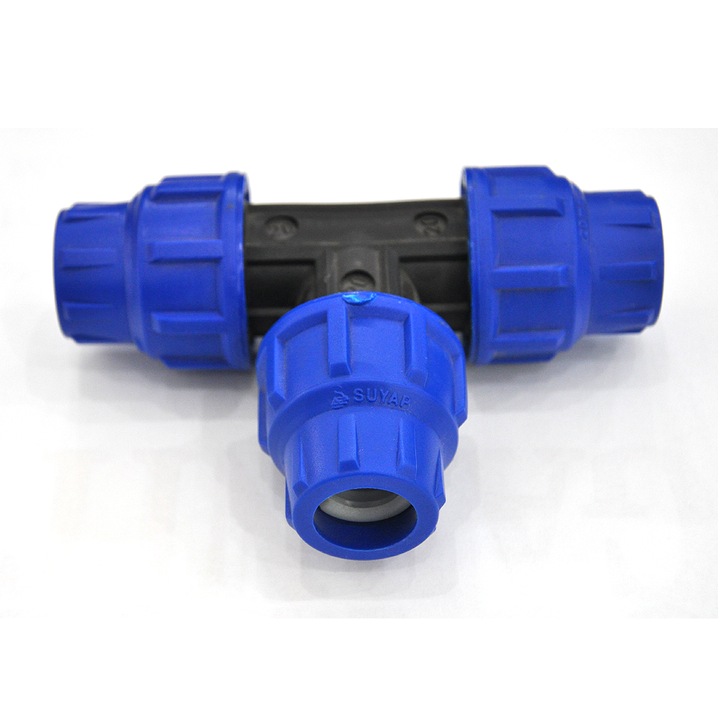 PE kompressziós T-idom, átmérő 25 mm