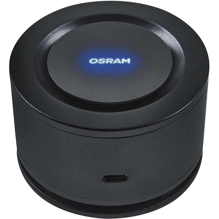 OSRAM AIRZING MINI LEDAS101 Autó Légtisztító, Légáram 6.5 m³, USB Tápellátás, Nano Coating TiO2 Szűrő