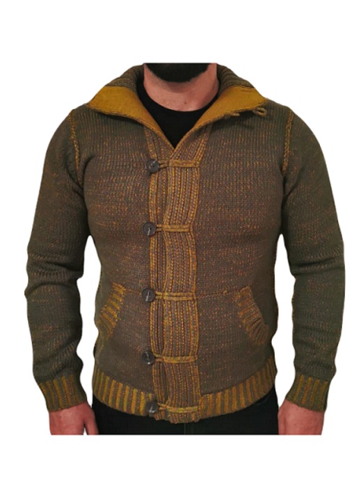 Piazza Italia kardigán/pulóver, normál szabású, vastag, férfi, S