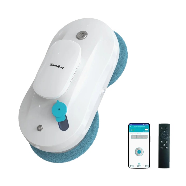 Роботизирана прахосмукачка за прозорци, интелигентна навигация, всмукателна мощност 2700Pa, бяла, 29x14.5x8.5см