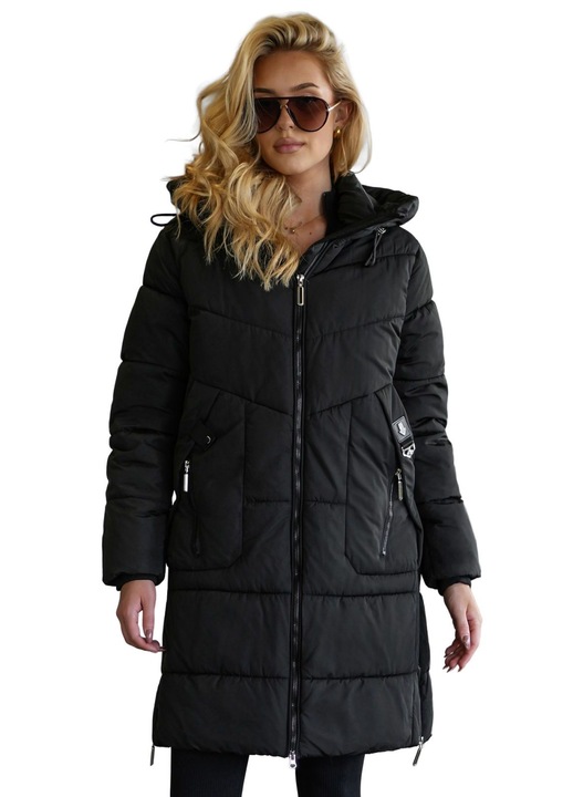 Női téli dzseki OZONEE JS/16M9302, Fekete