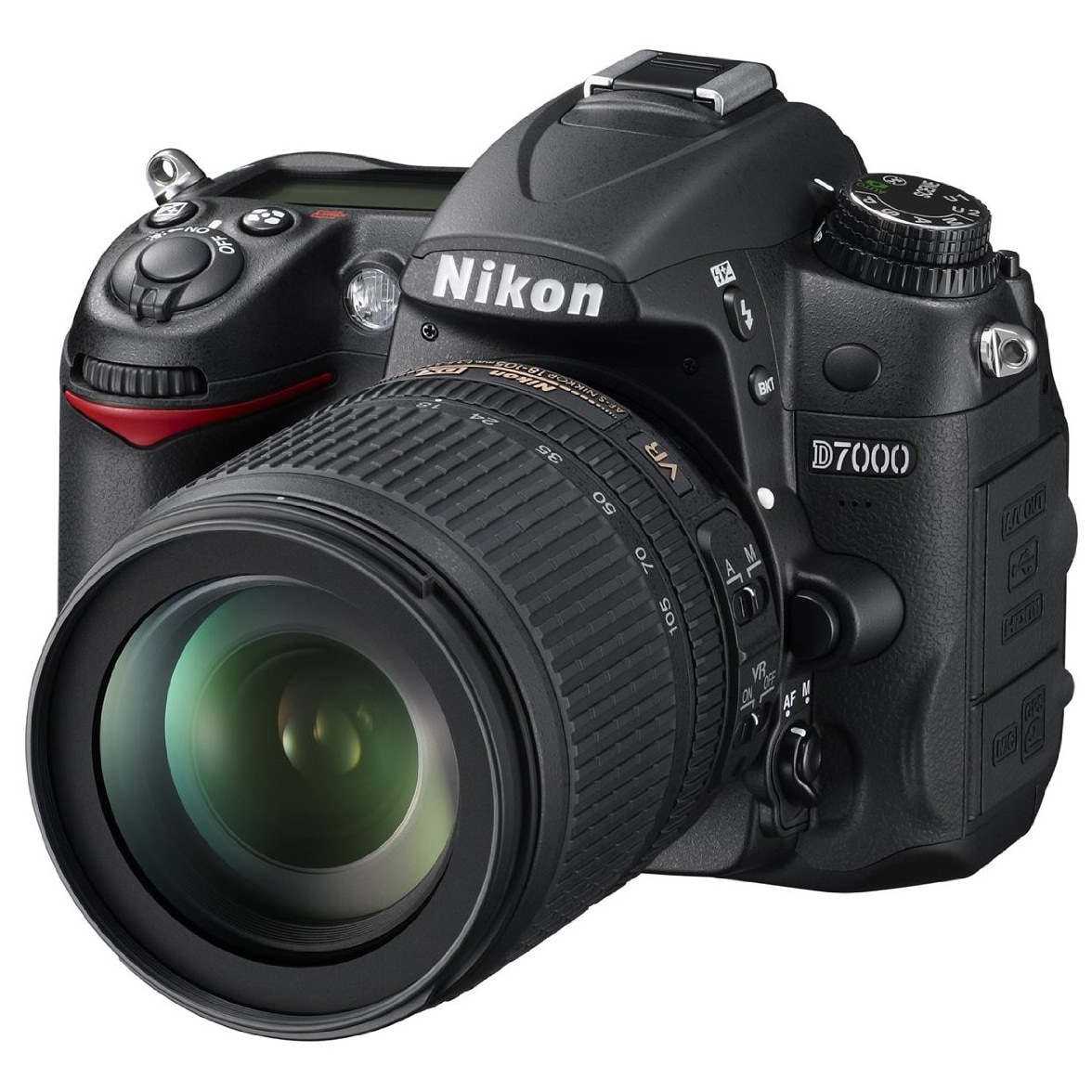 Nikon ニコン D7000 Aparat foto DSLR Nikon D7000, 16.2MP, Black + Obiectiv 18-105mm VR