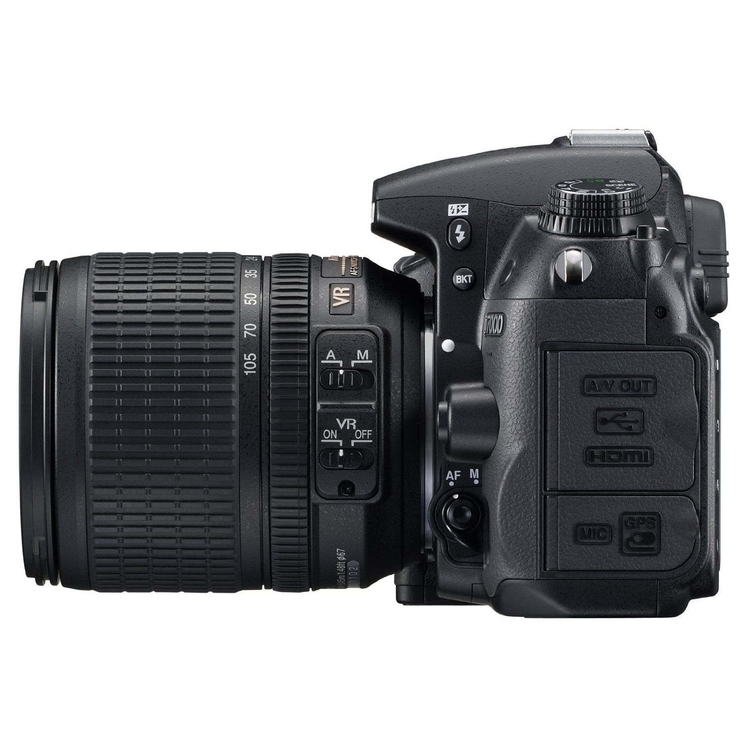 Aparat foto DSLR Nikon D7000, 16.2MP, Black + Obiectiv 18-105mm VR