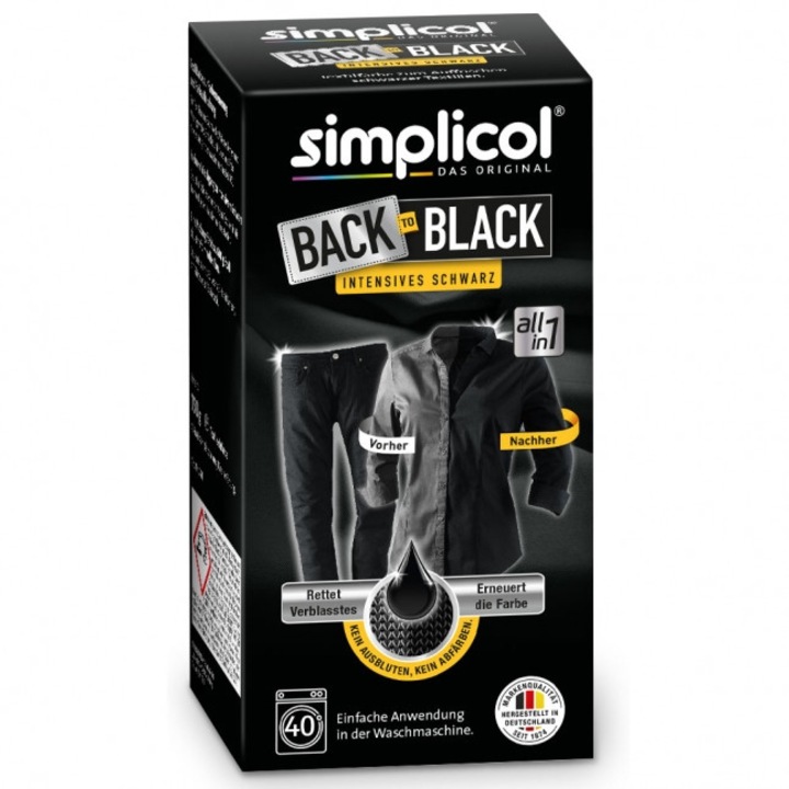Боя за възстановяване на черни тъкани Simplicol, 750 гр