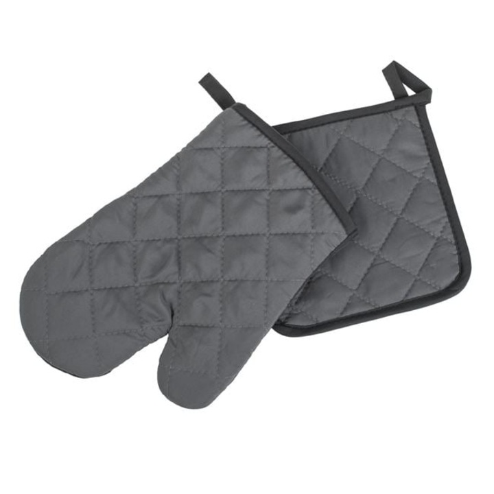 Antracitszürke Konyhai Kesztyű és Konyharuha - 2db