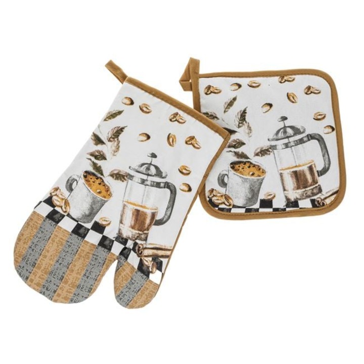 Manusa si Servet de Bucatarie Coffee - 2buc