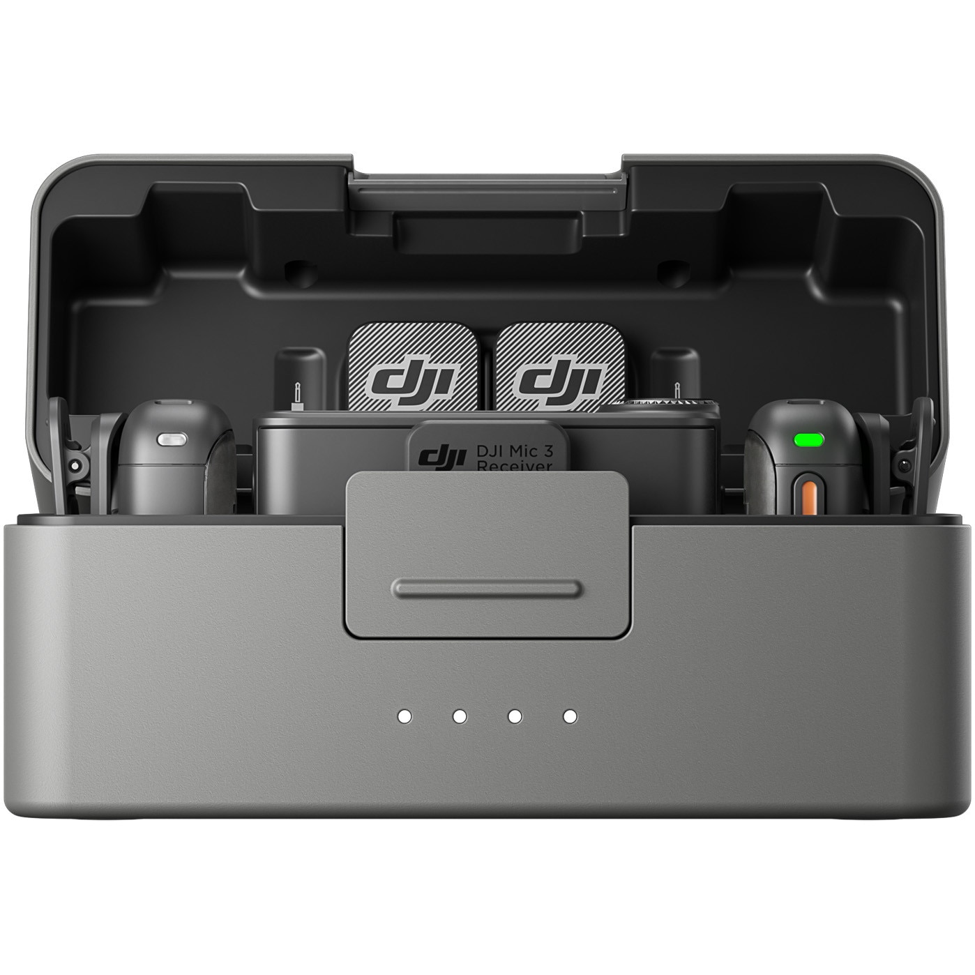 Kit DJI MIC 3, 2x microfon, 1x receptor, 1x statie incarcare