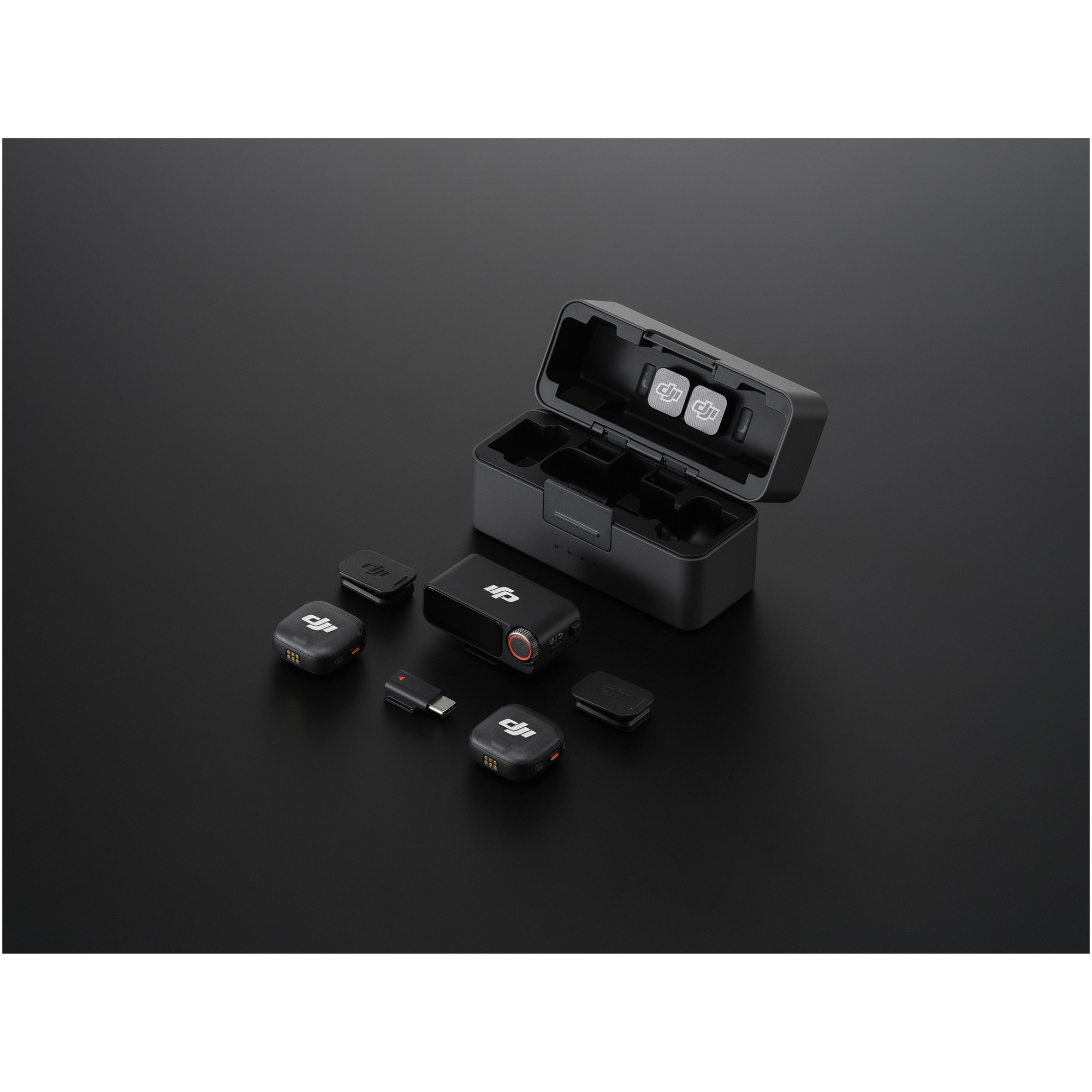 Kit DJI MIC 3, 2x microfon, 1x receptor, 1x statie incarcare
