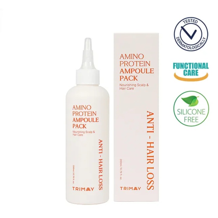 Ser impotriva caderii parului, cu efect de hranire a scalpului, Amino Protein Ampoule Pack, Trimay, 200 ml