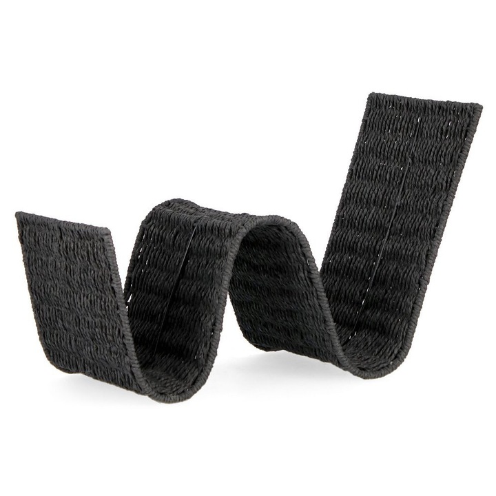 Niger fekete papír magazintartó 54x23x30h