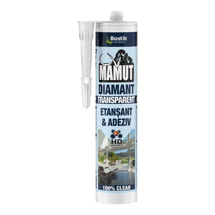 Adeziv Mamut Hybrid, de asamblare si montaj, 2 in 1, 290 ml, transparent