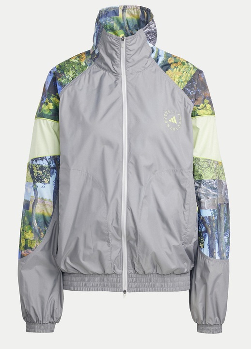 Bluza de trening cu imprimeu si guler