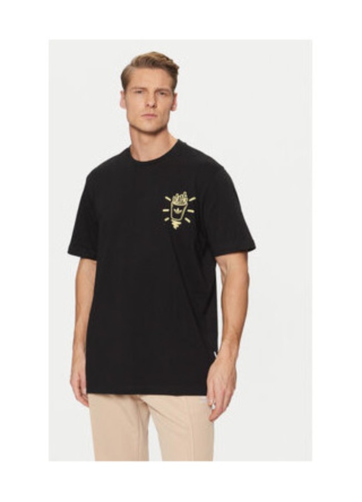 Pamut regular fit póló grafikus mintával