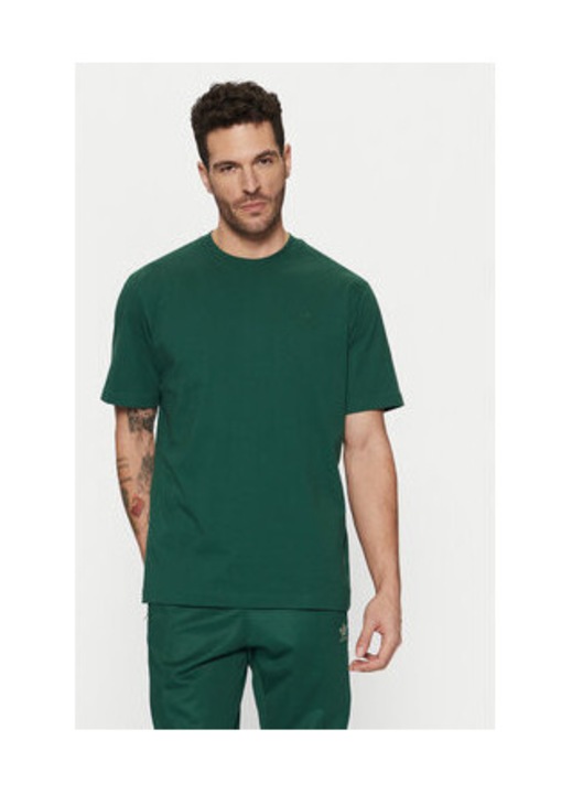 Egyszínű, normál szabású, kerek nyakú pamut póló