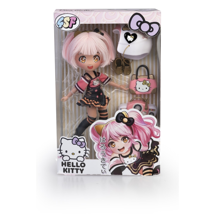 Hello Kitty baba - Manga Golden Diva Roller, kiegészítőkkel