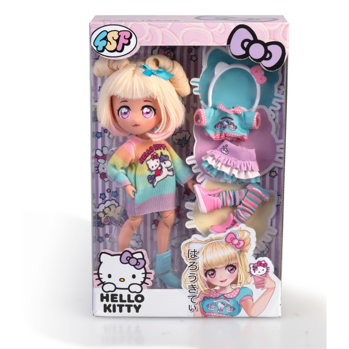 Hello Kitty baba - Manga Fashion Unicorns, kiegészítőkkel