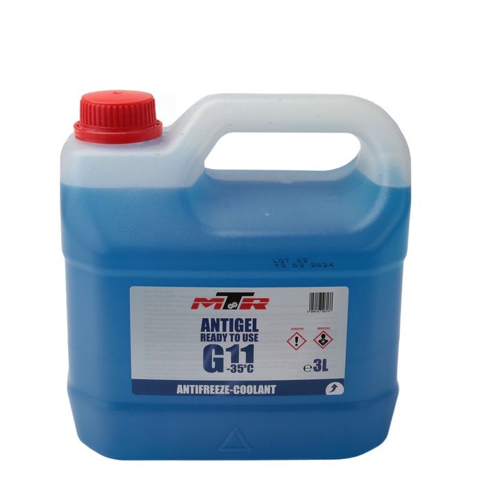 Antigel MTR Albastru G11 diluat (-35°C) 3L pentru VW, MAN, MB