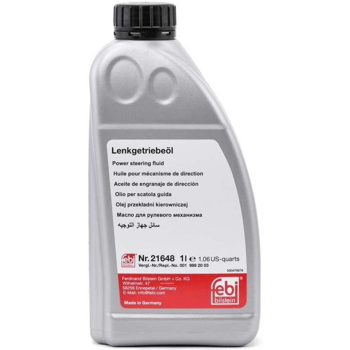 Хидравлично масло FEBI BILSTEIN 21648, 1 литър, жълто, съвместимо с MERCEDES-BENZ E-класа