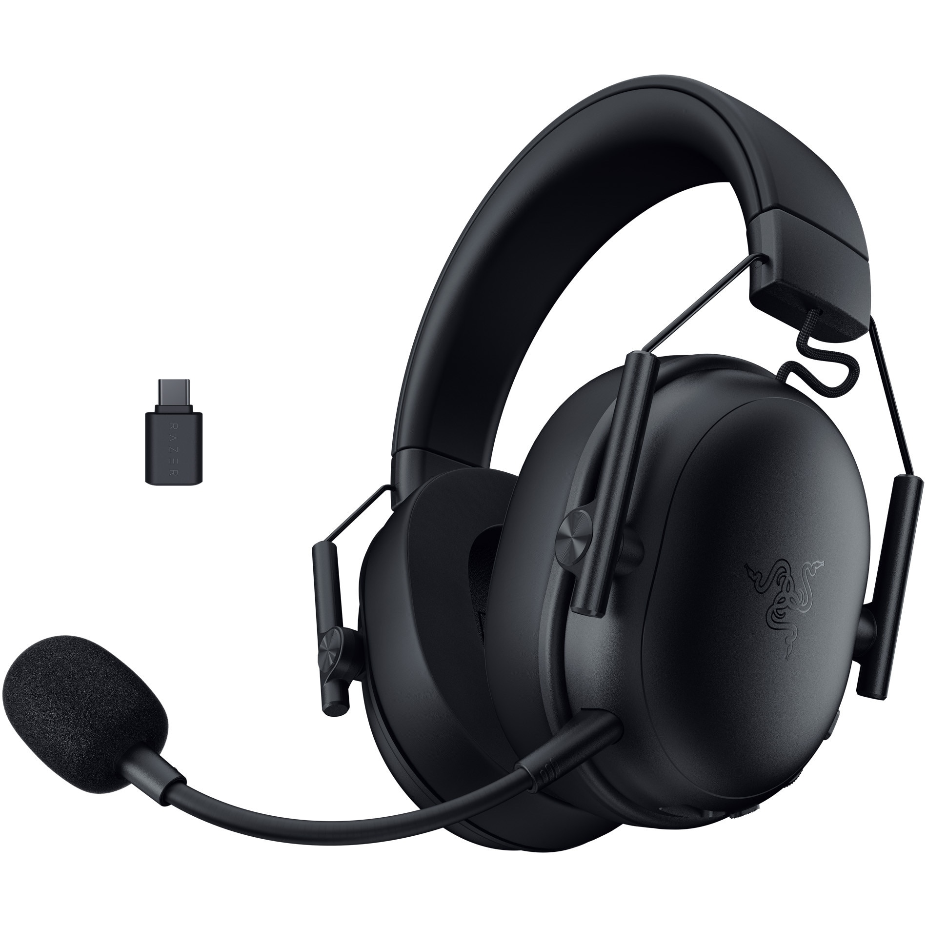 Casti gaming wireless Razer Blackshark V3 X Hyperspeed, microfon unidirectional, izolare fonica activa, sistem sunet 7.1, frecventa 20 -28000, autonomie 70 ore, negru