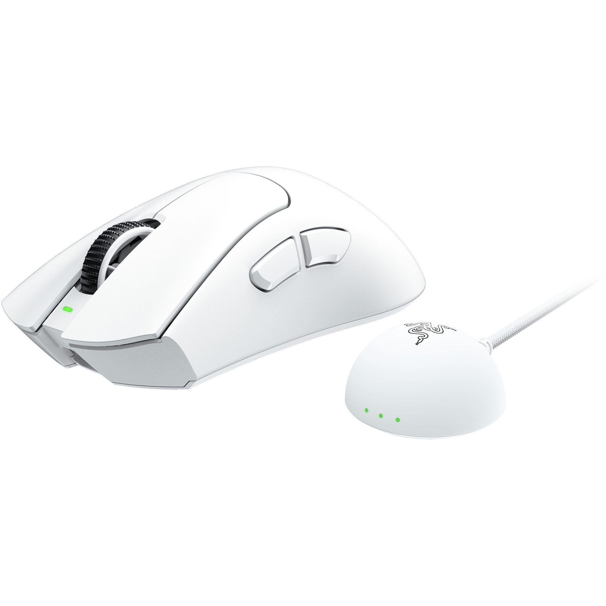 Mouse gaming wireless Razer DeathAdder V4 Pro, 45K DPI, alb - eMAG.ro