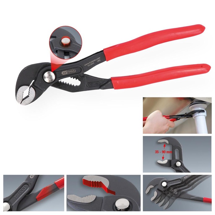 Vízpumpa fogó gombos állítási lehetőséggel, 300 mm