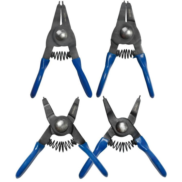 Set de 4 clesti pentru sigurante SW-Stahl SW41470L, lungime 75 mm, cu manere cauciucate
