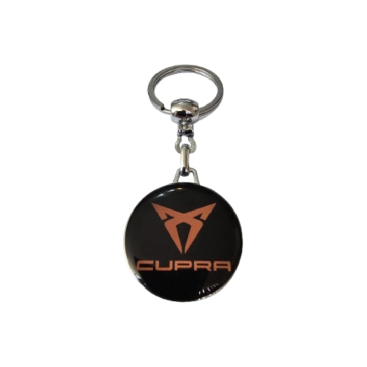 Breloc cheie premium Xenon Bright CUPRA, design modern, metal rezistent, compact