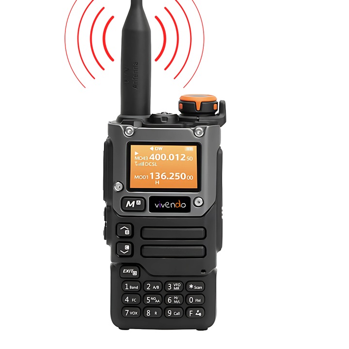 Quansheng UV-K5 adó-vevő walkie-talkie rádióállomás 5W, UHF, VHF, DTMF, FM kétsávos kétirányú rádió, NOAA időjárás-riasztó