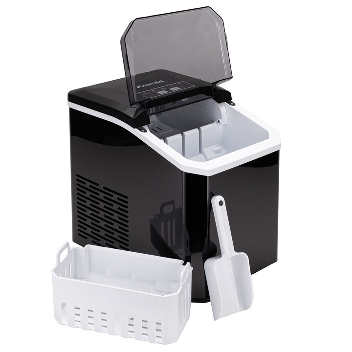 Kamille 110W jégkészítő gép – kompakt jégkocka készítő, gyors gyártás, 1,8 L tartály