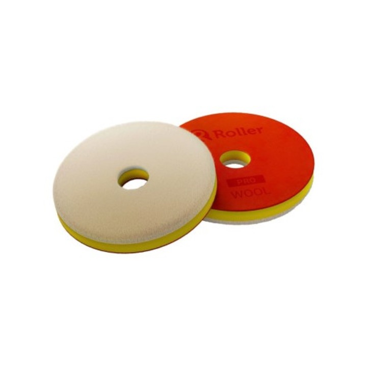 Burete polish abraziv din lana pentru masina orbitala ADBL Roller Pro Wool 125mm 1buc
