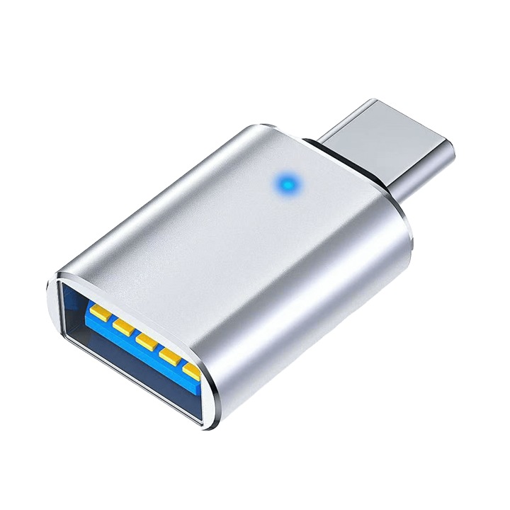 USB-C – USB 3.0 adapter, 10 Gbps átvitel, LED jelzőfény