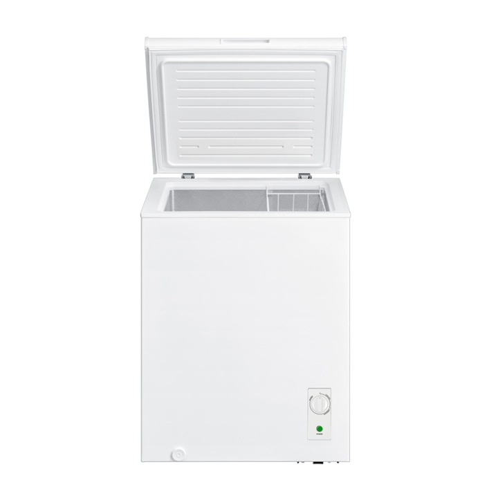 Lada frigorifica Arielli ACF-132CNE, Control mecanic, Racire statica, H 85 cm, 99 l, Clasa E, Alba