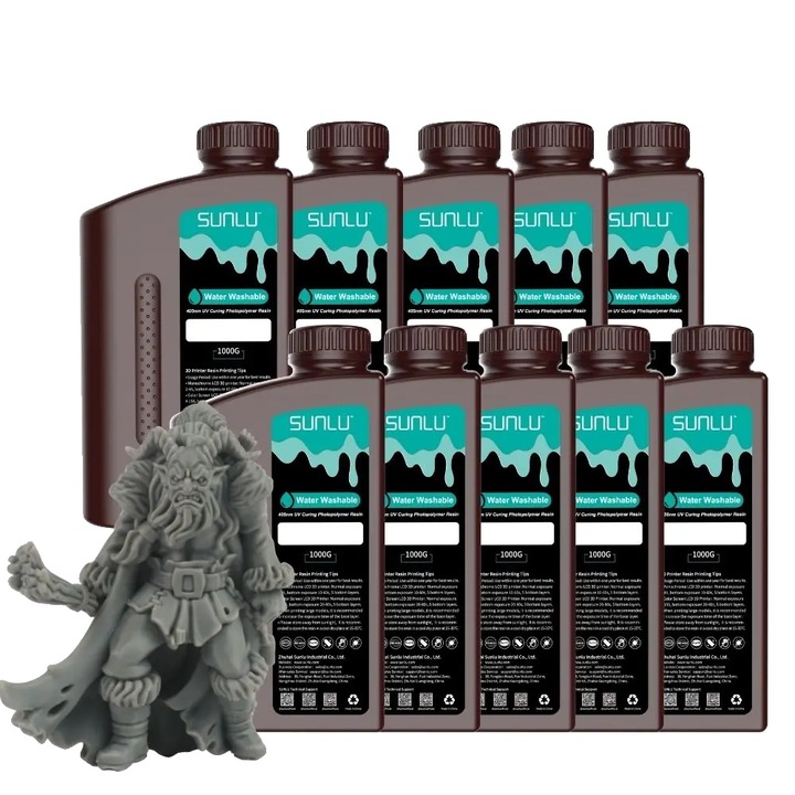 3D gyanta, sötétszürke, 1000g, különféle 3D nyomtatókkal kompatibilis