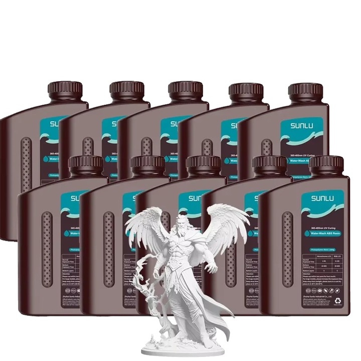 3D gyanta, WWABS fehér, 1000 g, 405 nm, könnyen tisztítható