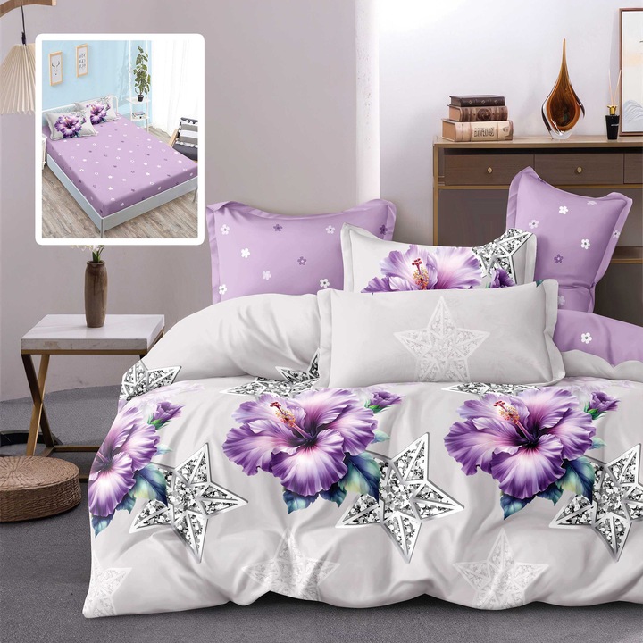 Lenjerie de Pat FINET 6 Piese cu Husa (YANI V2)