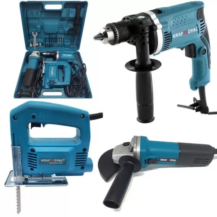 Polizor unghiular, Mașină de găurit și Fierăstrău pendular, Kraft Royal, Mașini fără perii