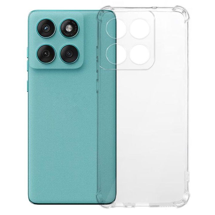 Tok Motorola Edge 60 / Motorola Edge 60 Fusion, TPU AntiShock, Kameravédelem, Átlátszó