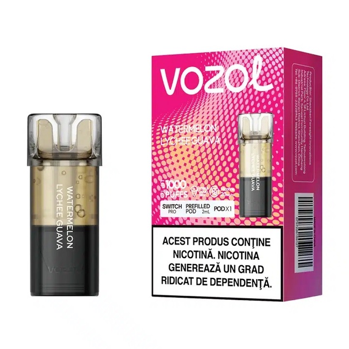 Cartus Vozol Switch Pro 1000 pufuri 20mg - Watermelon Lychee Guava