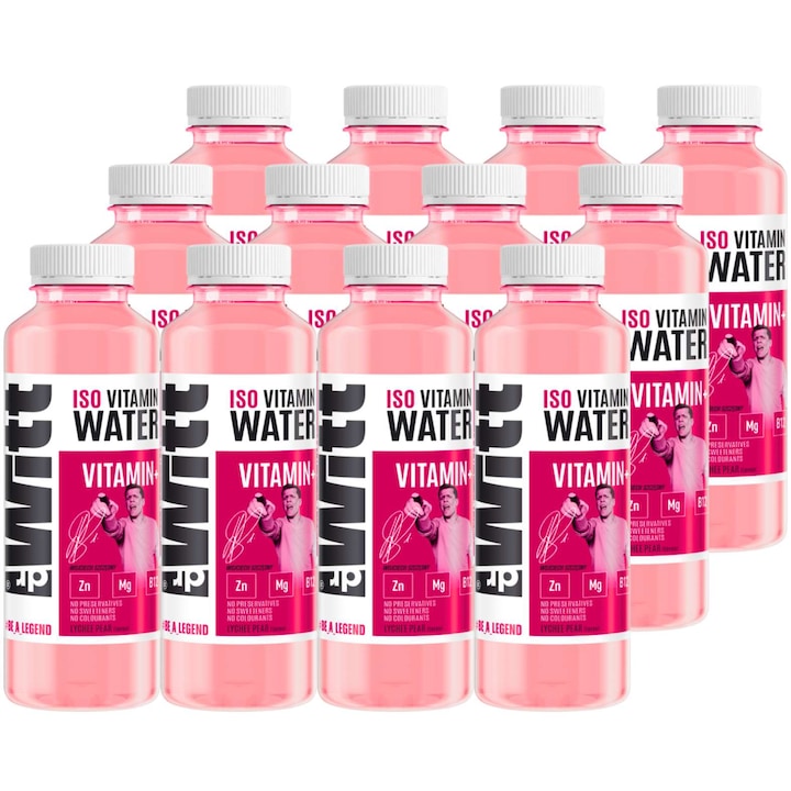 Bautura izotonica DrWitt, cu aroma de lici si para, cu zinc, 550ml, 12 bucati