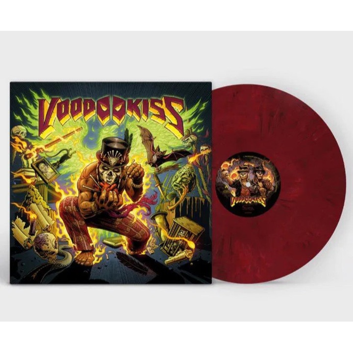 Voodoo Kiss, Vinyl (LP), Hard 'n' Heavy, design rosu marmorat